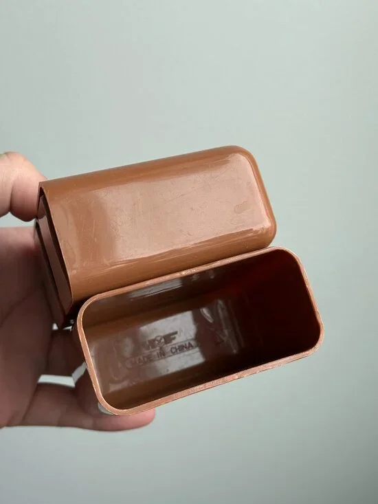 Small Brown Plastic Stationary Desk Organizer w/ Drawers - Picture 10 of 10